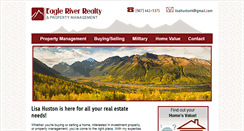 Desktop Screenshot of eagleriverrealtyak.com